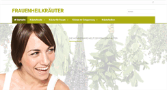 Desktop Screenshot of frauen-heilkraeuter.de